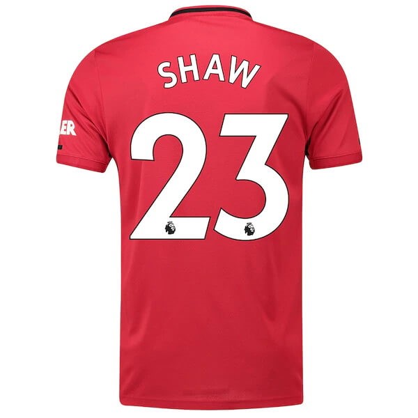 Camiseta Manchester United NO.23 Shaw 1ª 2019-2020 Rojo